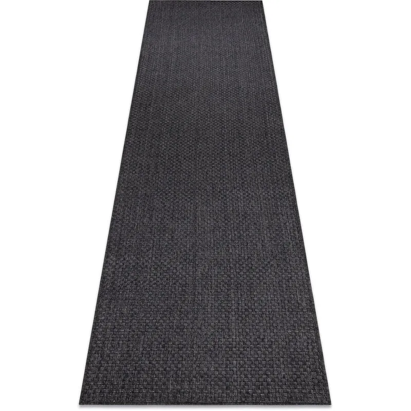 Tappeto, passatoia timo 6272 sizal all'aperto nero black 60x250 cm