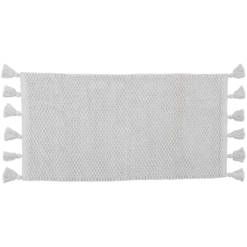 Tappeto raphael cotone altre fibre 45x90 cm - bianco - Tendance