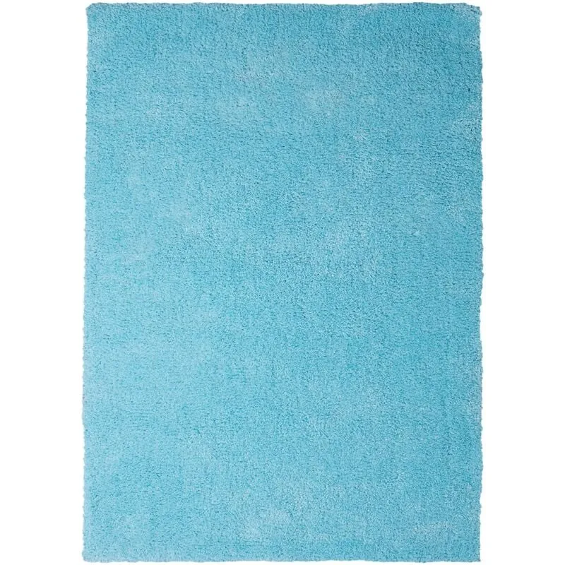 Tappeto shaggy azzurro 140 x 200 cm Demre