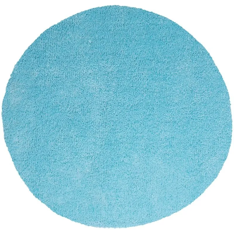 Tappeto shaggy azzurro tondo ø140 cm Demre