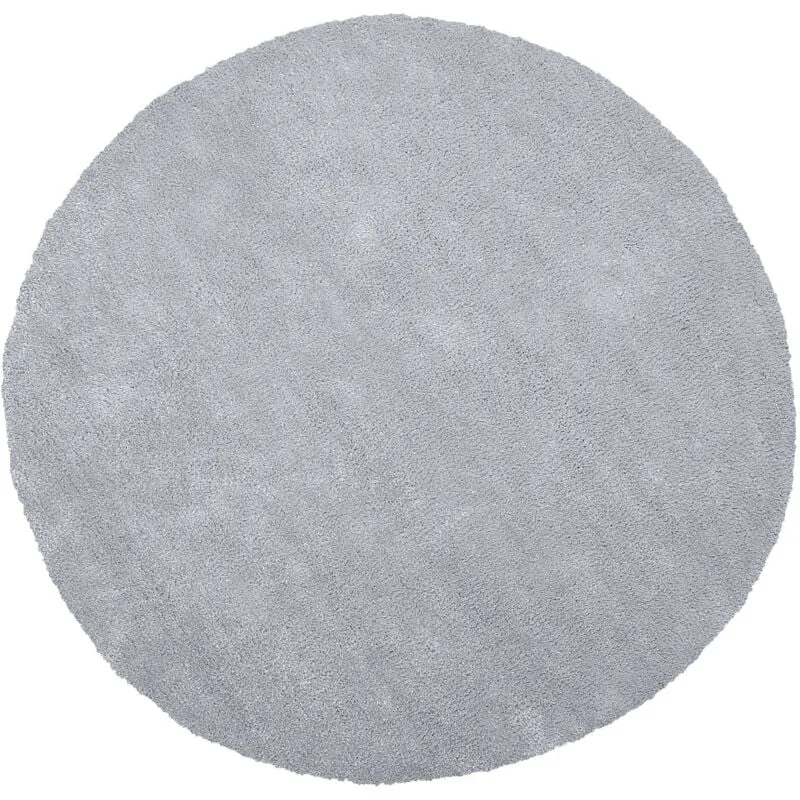 Tappeto shaggy grigio chiaro tondo ø140 cm Demre