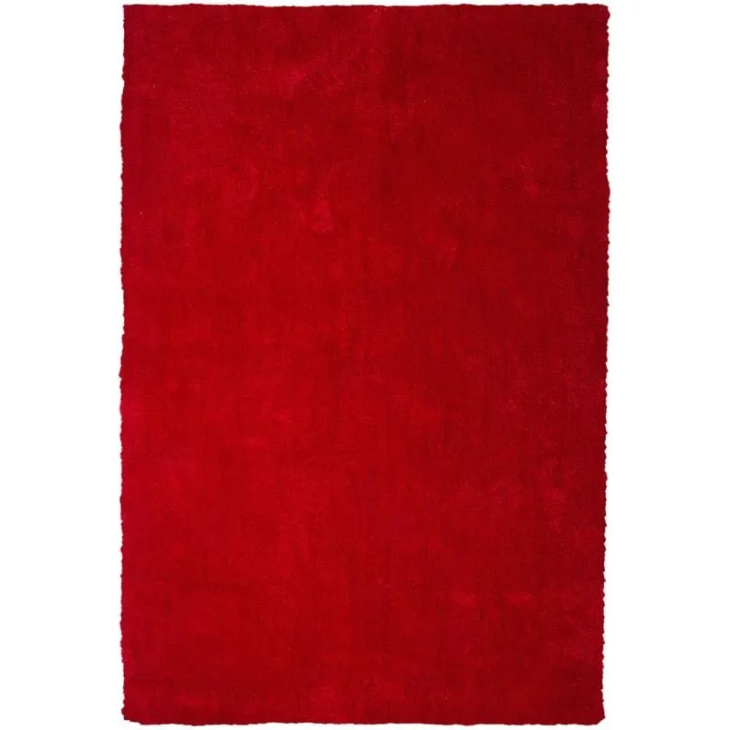 Tappeto shaggy rosso 140 x 200 cm Demre