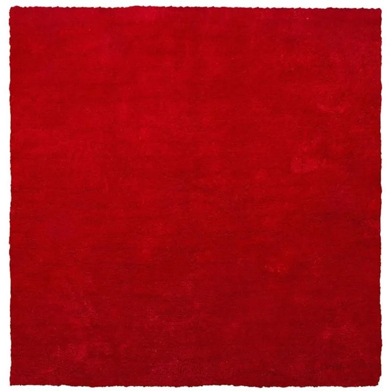 Tappeto shaggy rosso 200 x 200 cm Demre