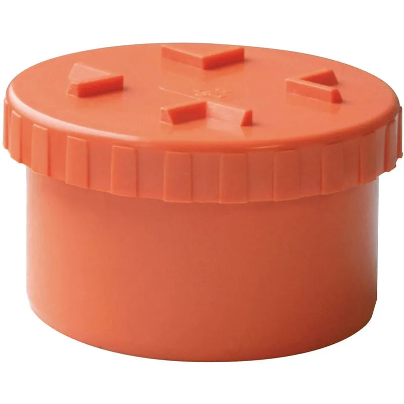  - tappo a vite pvc dm 100 arancio