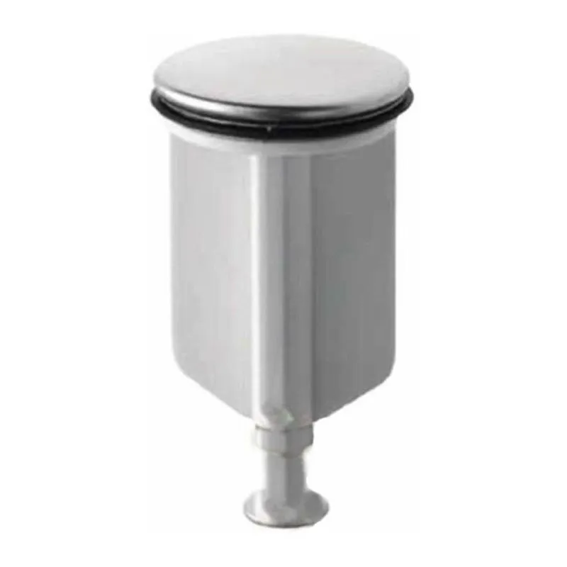 Tappo in acciaio e plastica per lavabo bidet e lavandino 40 mm Sassi 503