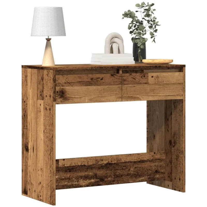 Torana - Tavolino Consolle Legno Vecchio 89x41x76,5 cm in Truciolato