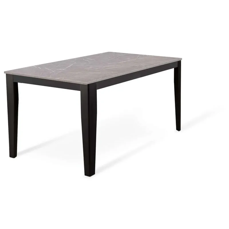 Webmarketpoint - Tavolo allungabile antracite-nero 90 cm x 156- 316 cm h. 76 cm