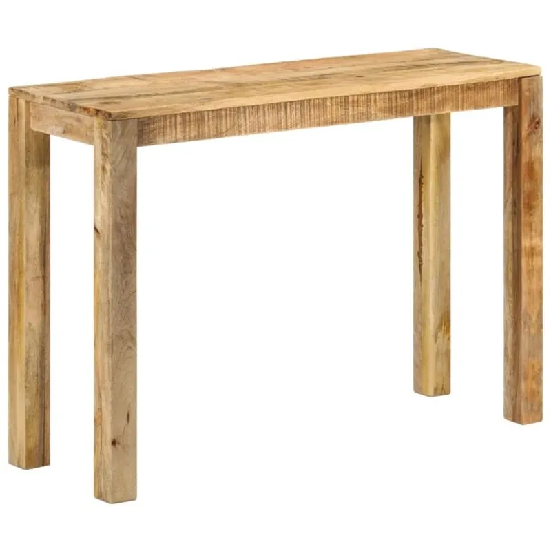 Torana - Tavolo Consolle 110x35x76 cm in Legno Massello di Mango Grezzo