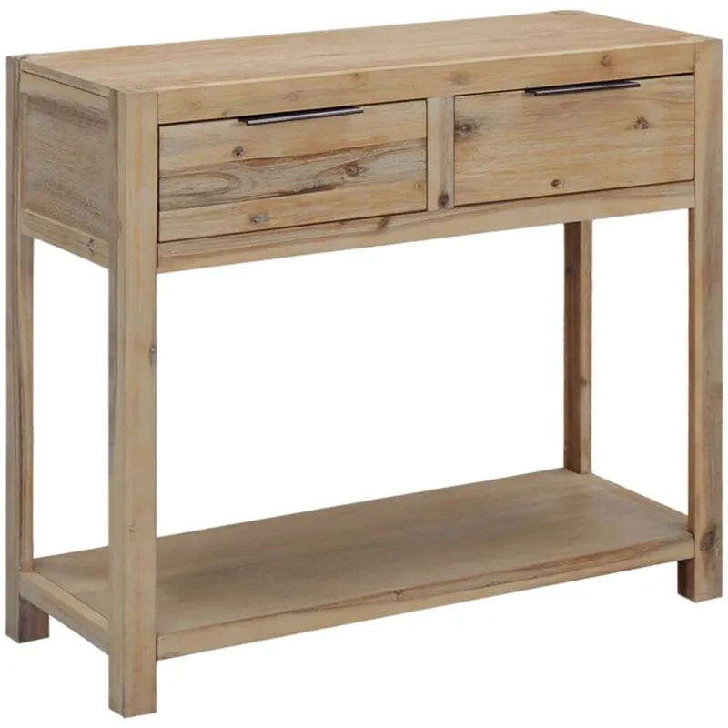 Tavolo Consolle 82x33x73 cm in Legno Massello di Acacia - Vidaxl