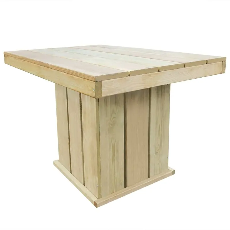 Vidaxl - Tavolo da Giardino, Tavolo da Balcone 110x75x74 cm Legno di Pino Impregnato 3181