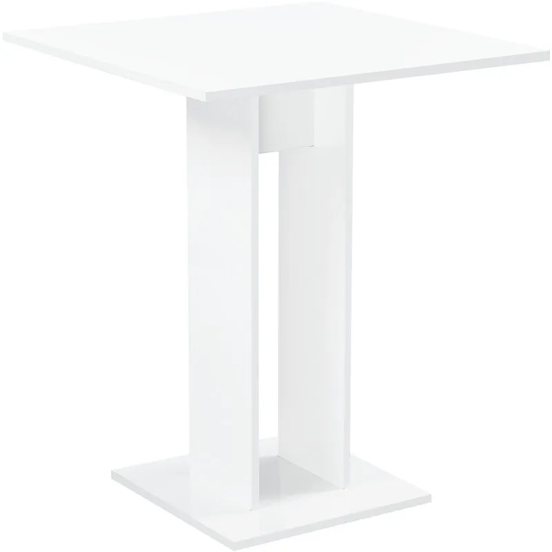 Tavolo da cucina bar monolocali forma quadrata design moderno vari colori colore : Bianco Lucido