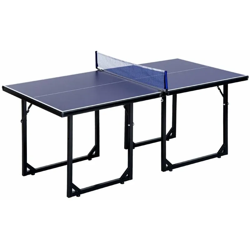 Giordanoshop - Tavolo da Ping Pong per Bambini Pieghevole 182x91x76 cm in Acciaio e mdf Blu