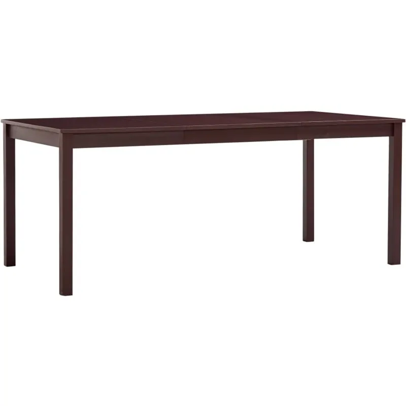 Tavolo da Pranzo Marrone Scuro 180x90x73 cm in Legno di Pino - Vidaxl