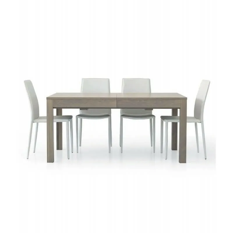 Tavolo da Pranzo Allungabile a +3 metri Moderno Rovere Grigio Dimensione Tavoli: 160 x 90 + 4 allunghe 43 cm