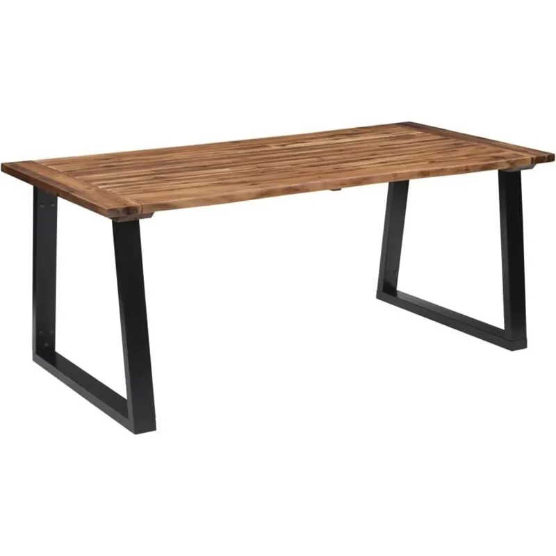 Tavolo da Pranzo in Legno Massello di Acacia 180x90 cm - Vidaxl