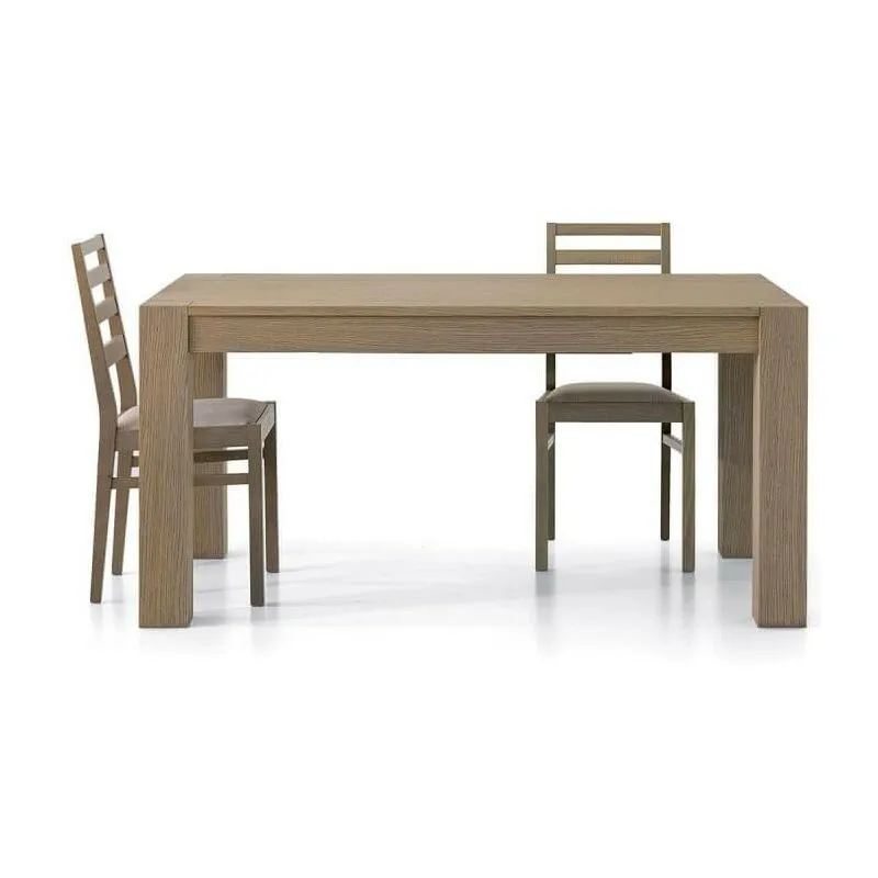 Tavolo da Pranzo Moderno Legno Rovere Marrone Dimensione Tavoli: 180 x 90 + 2 allunghe 50 cm