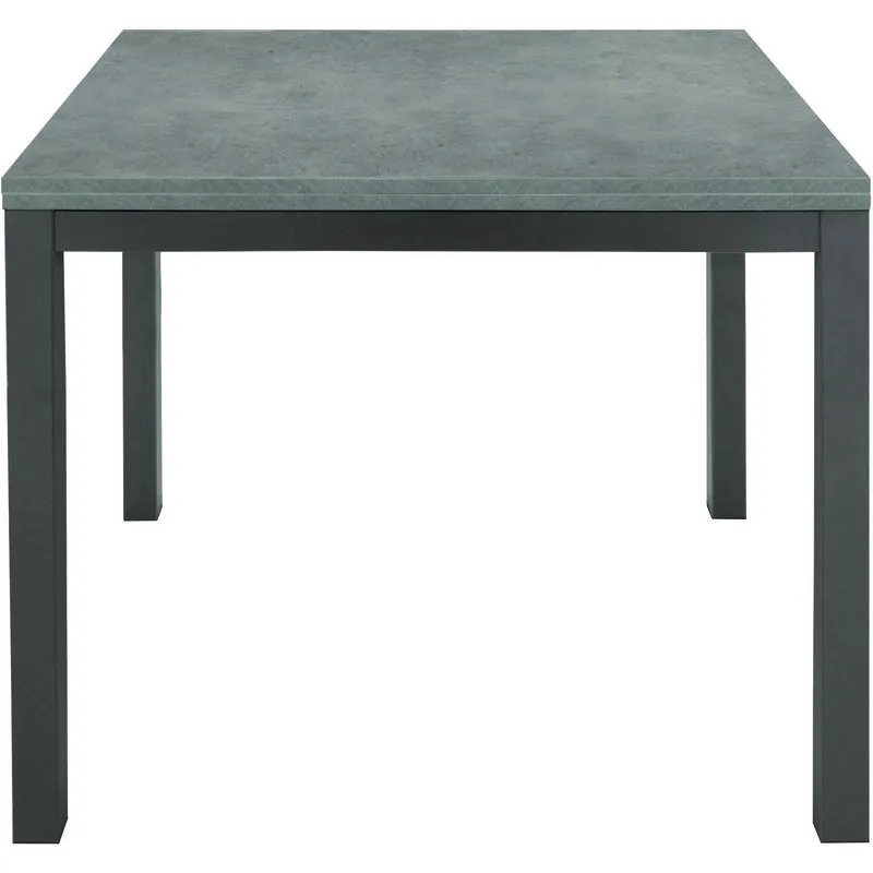 Tavolo grigio in metallo allungabile a libro 90x90cm - 180x90cm - Grigio