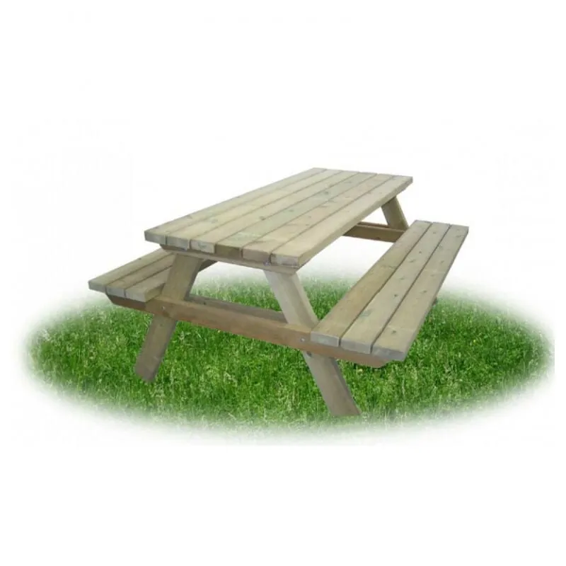 Tavolo Picnic in Legno di Pino Trattato 190 x 150 x H 70