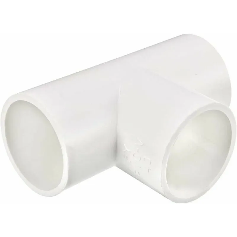 Connettore te pvc 90 gradi da 16 mm bianco interno