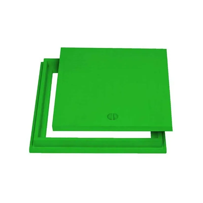 Dakiviva - Telaio con chiusino top in pp - verde : Dimensione - cm 40x40