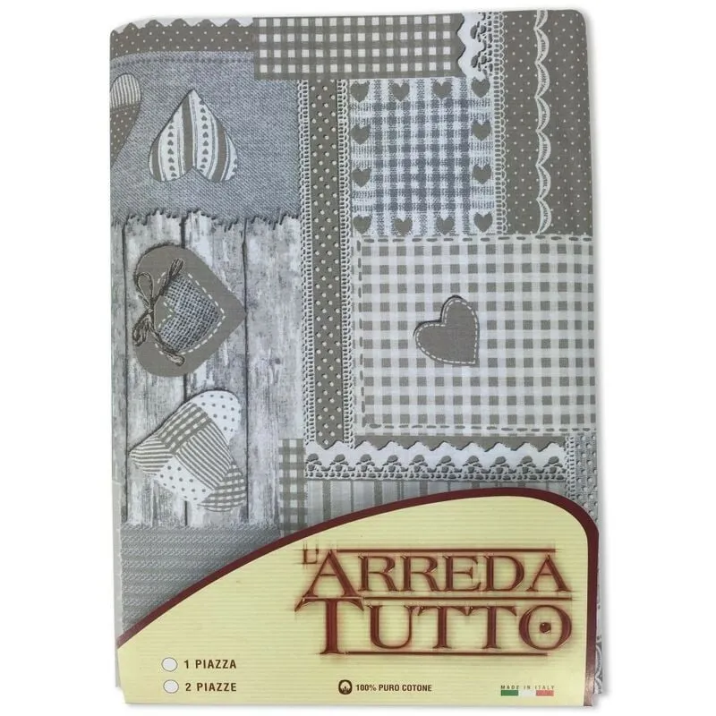 Telo arredo copritutto gran foulard copriletto copridivano tessuto aprica beige 1 piazza