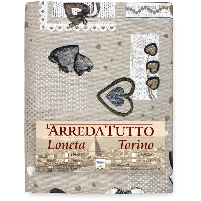 Telo arredo Copritutto gran foulard Copriletto copridivano Tessuto miros holly beige 2 piazze