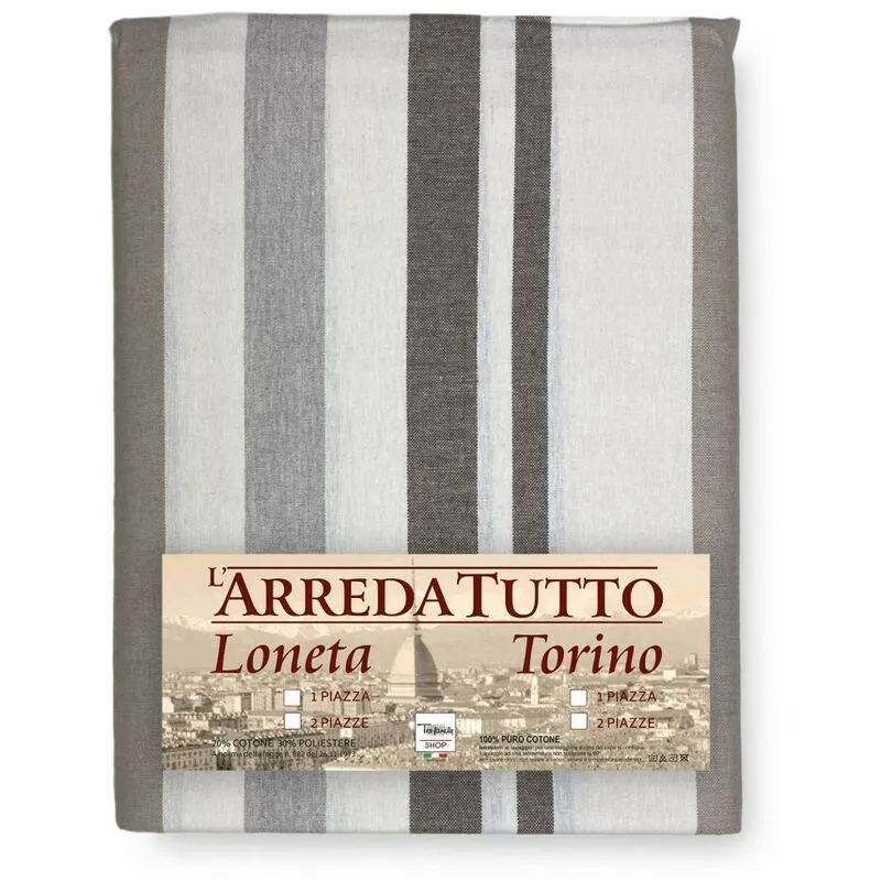 Telo arredo Copritutto gran foulard Copriletto copridivano Tessuto dory riga beige 1 piazza