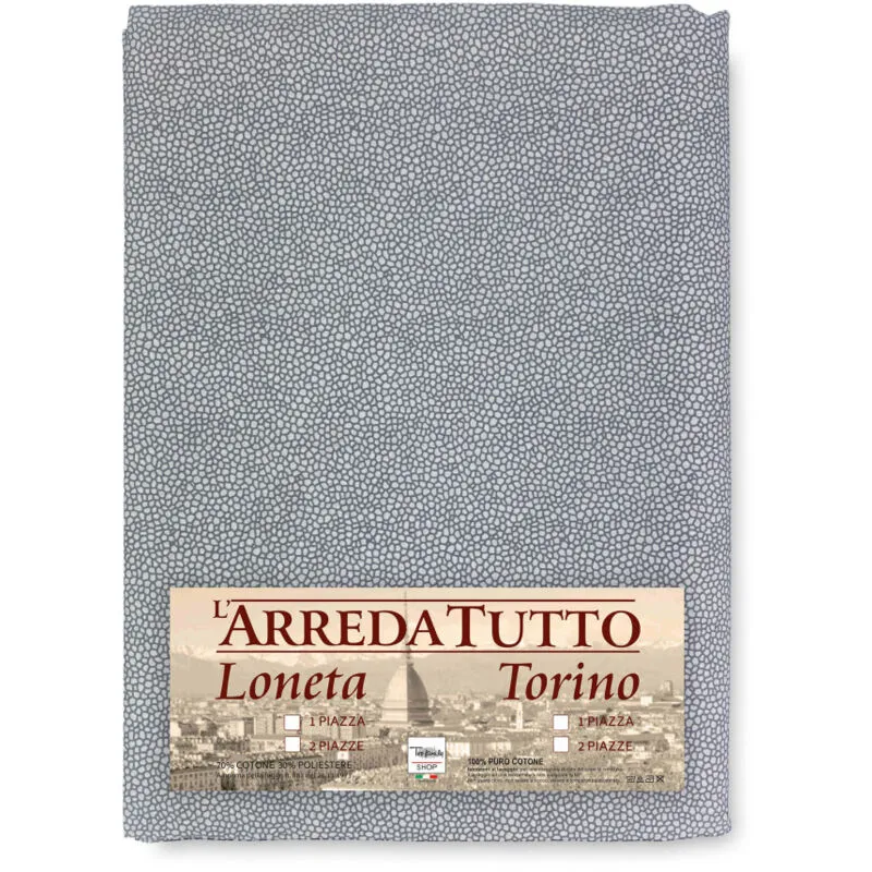 Telo Arredo Copritutto gran Foulard Copriletto copridivano Tessuto boy Grigio 1 piazza