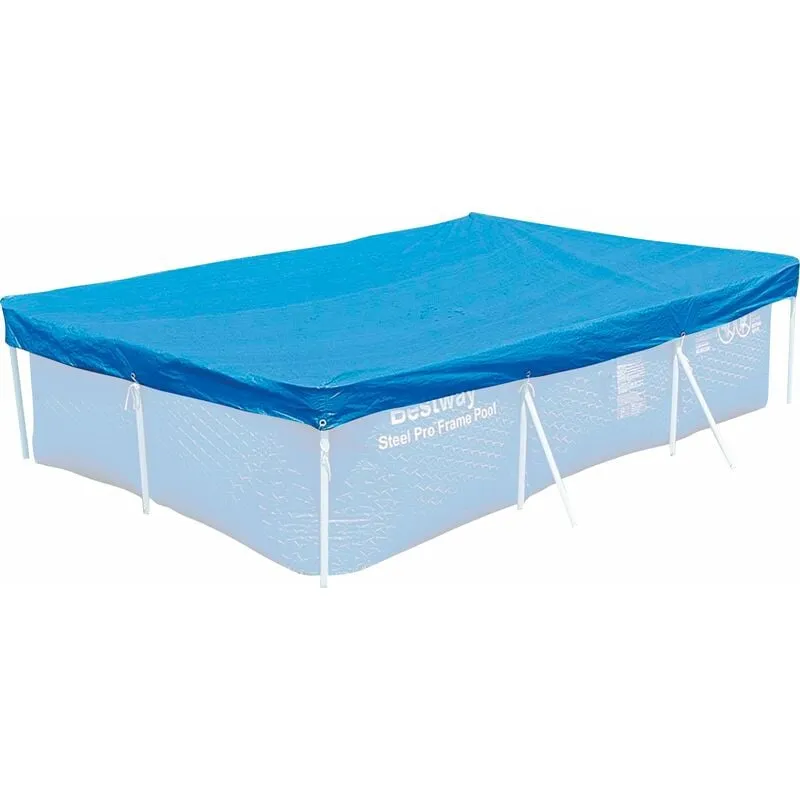 Telo di Copertura per Piscine Rettangolari 400x211cm  Blu