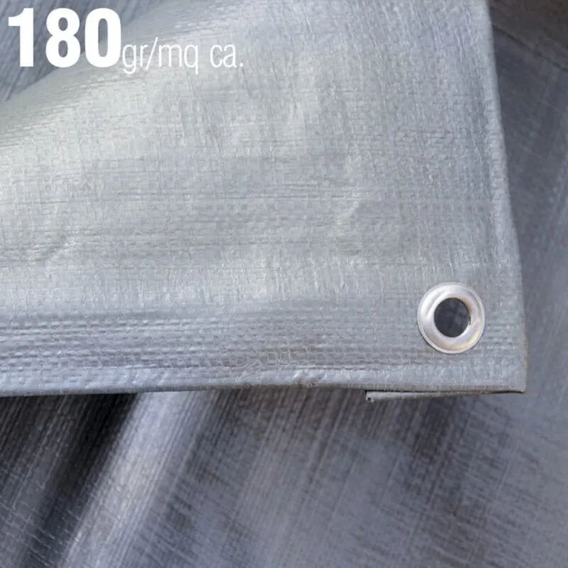 Verdelook - telo telone occhiellato impermeabile polietilene esterno 6x10mt 180gr