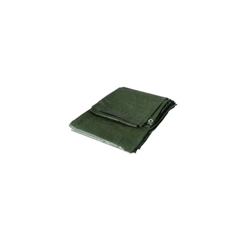 Telo telone verde occhiellato impermeabile in polietilene 90 gr/mq 4X6 mt 4X6 metri