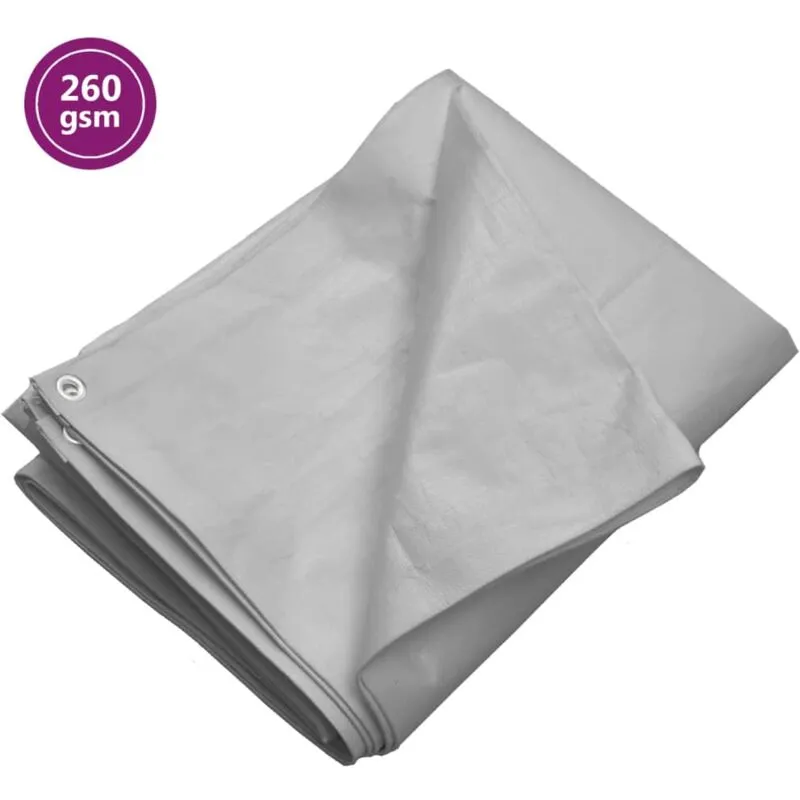 Telone Premium, Protezione impermeabile copertura260 g/m² 4x6 m Grigio hdpe Vidaxl 64477