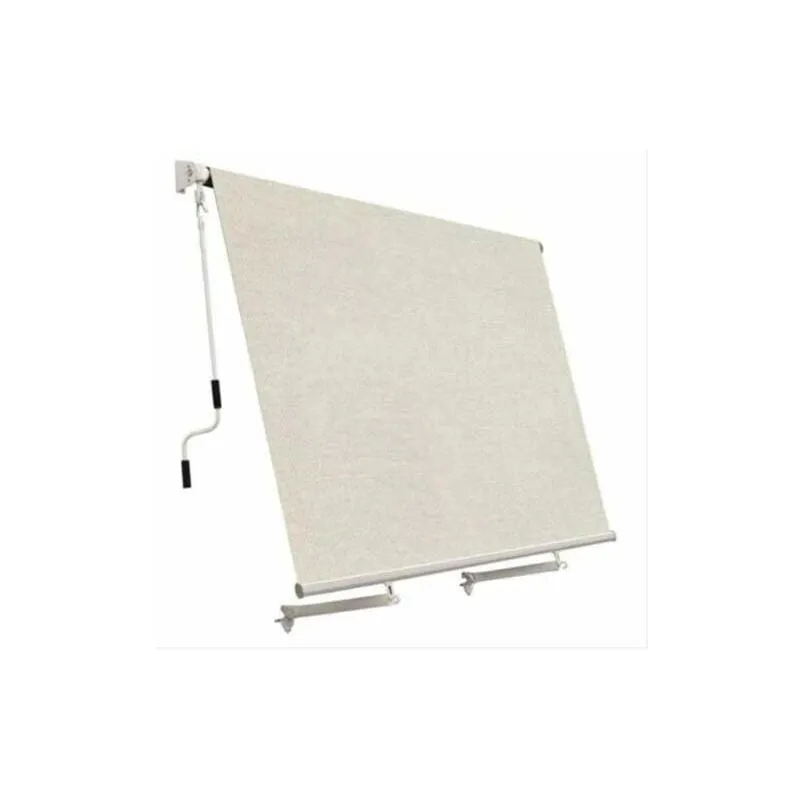 Tenda da sole 300x250 cm beige a caduta con braccetti estensibili beige - Beige