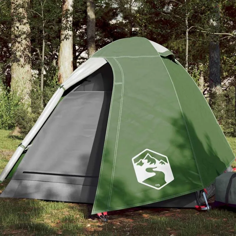 Vidaxl - Tenda da Campeggio a Cupola per 2 Persone Verde Impermeabile