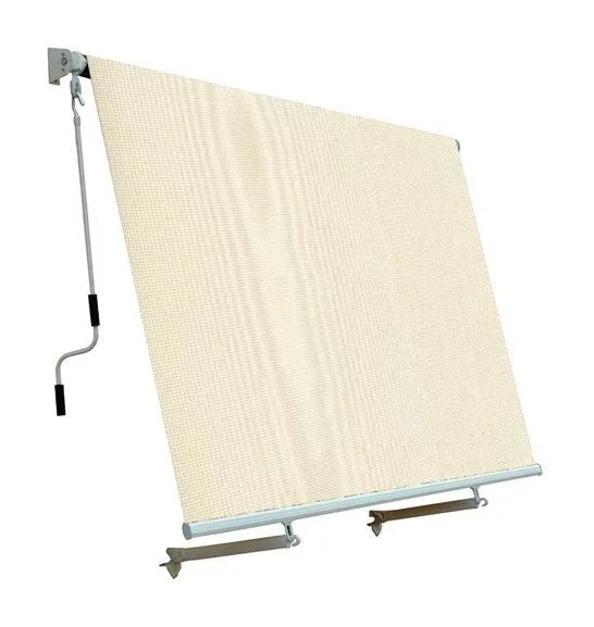 Tenda da sole per balcone con sistema a caduta Colore ecru 250x250 cm Papillon