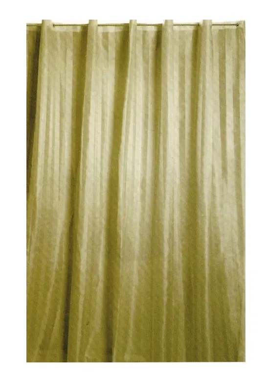 Maurer - Tenda Doccia in Poliestere impermeabile 180X200 rigone beige con ganci