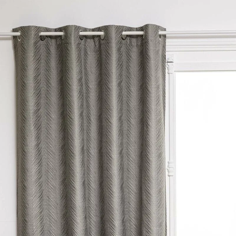 Tenda oscurante dana 140x260cm grigio jacquard - 140x260 m Atmosphera créateur d'intérieur - Grigio