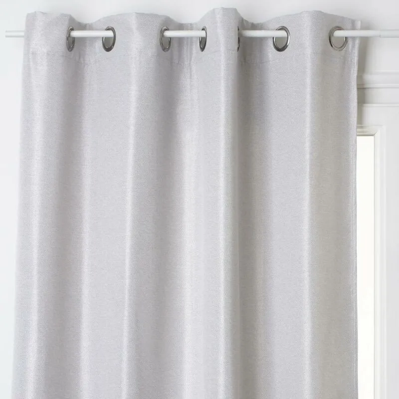 Atmosphera - Tenda oscurante elena 140x260cm - tenda oscurante, grigio chiaro, poliestere, dimensioni 140x260 cm créateur d'intérieur - Grigio chiaro