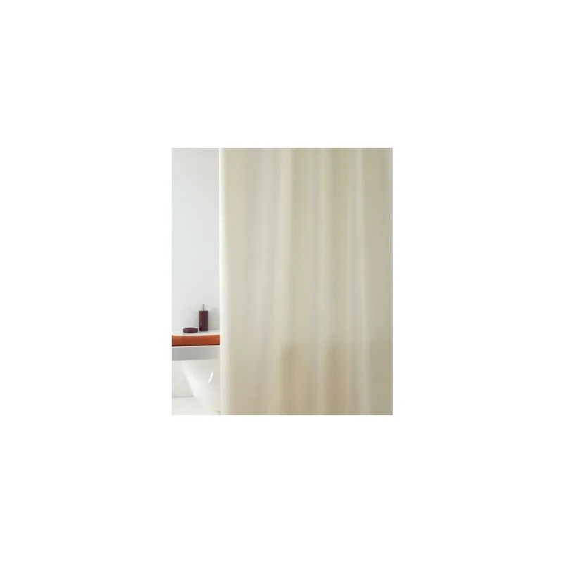 Tenda per doccia 2 lati in tessuto cm. 180 x 200 Mod. Beige - dh