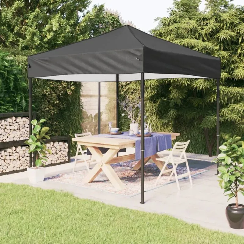 Vidaxl - Tenda per Feste Pieghevole Antracite 2x2 m