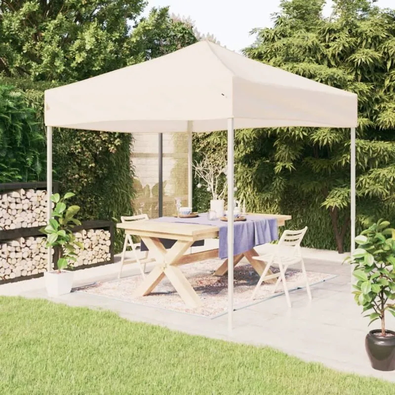 Vidaxl - Tenda per Feste Pieghevole Crema 2x2 m