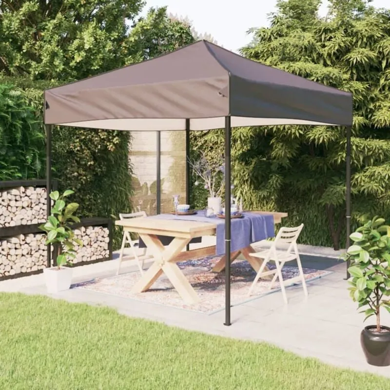 Vidaxl - Tenda per Feste Pieghevole Tortora 2x2 m