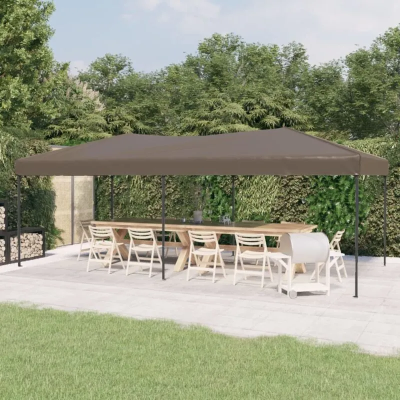 Vidaxl - Tenda per Feste Pieghevole Tortora 3x6 m