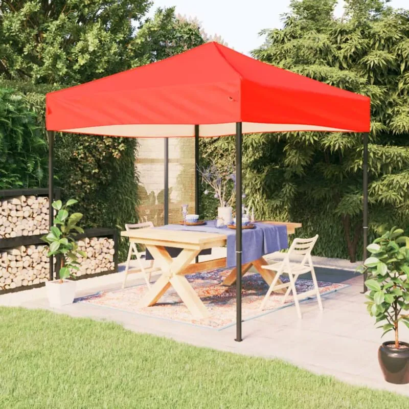 Vidaxl - Tenda per Feste Pieghevole Rossa 3x3 m