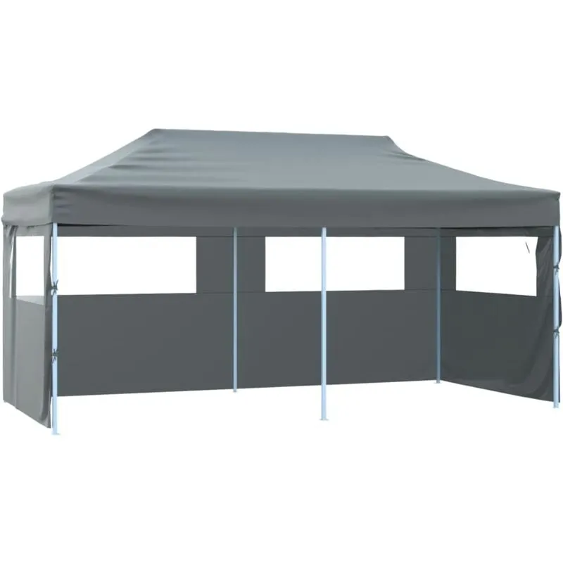 Vidaxl - Tenda Pieghevole Pop-Up con Pareti Laterali 3x6 m Antracite