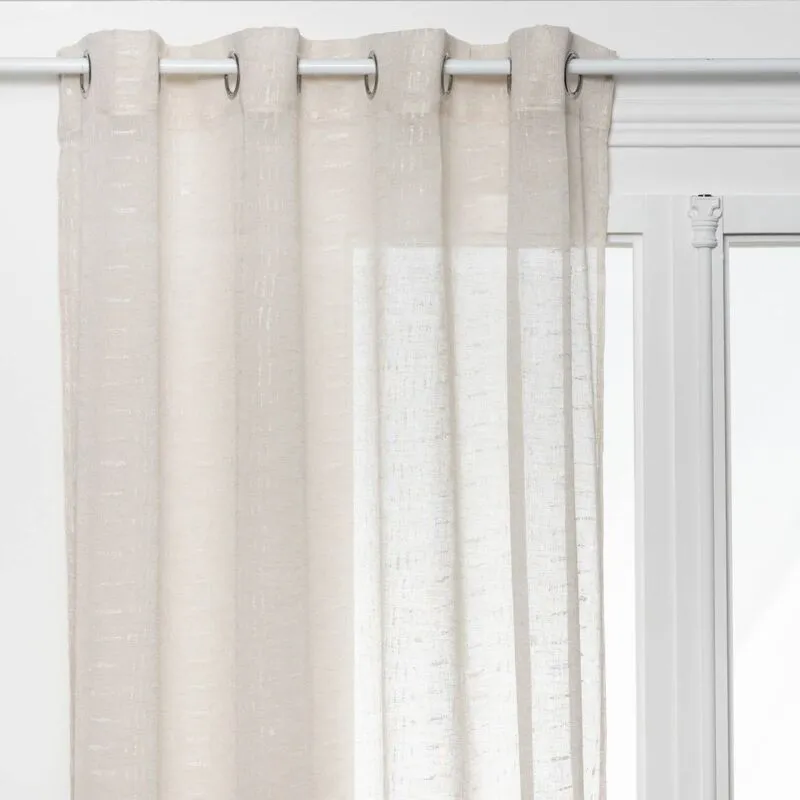 Fred beige voile stampato 140x240cm - Atmosphera créateur d'intérieur