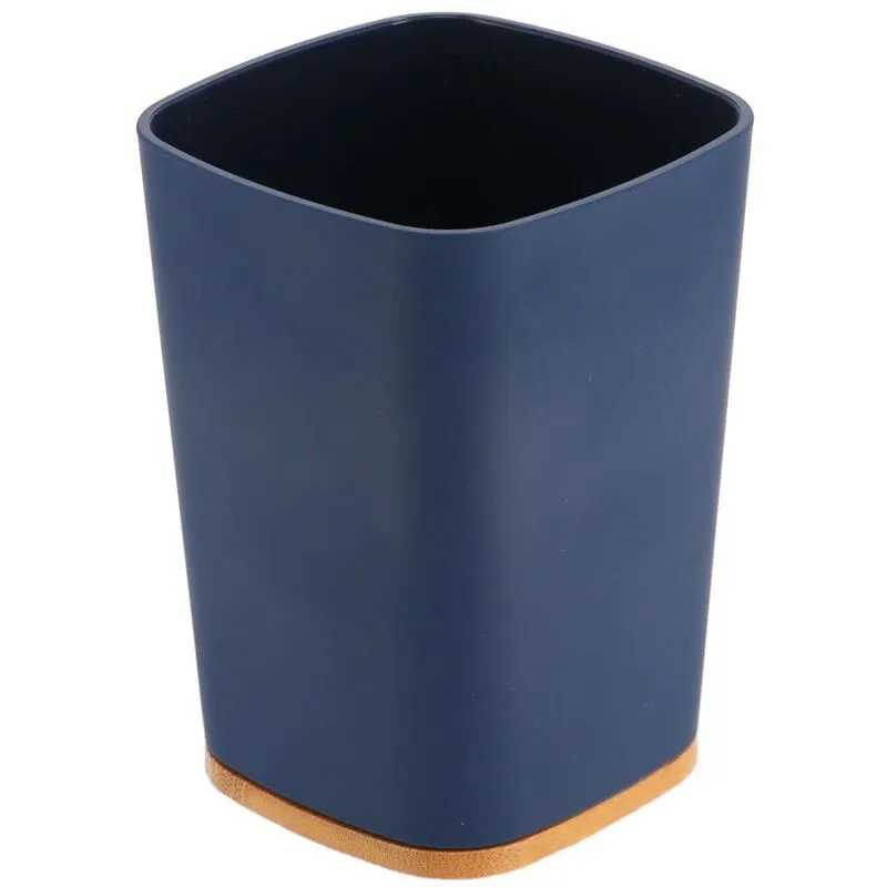 Tazza in gomma + abs e bambù - blu navy Tendance