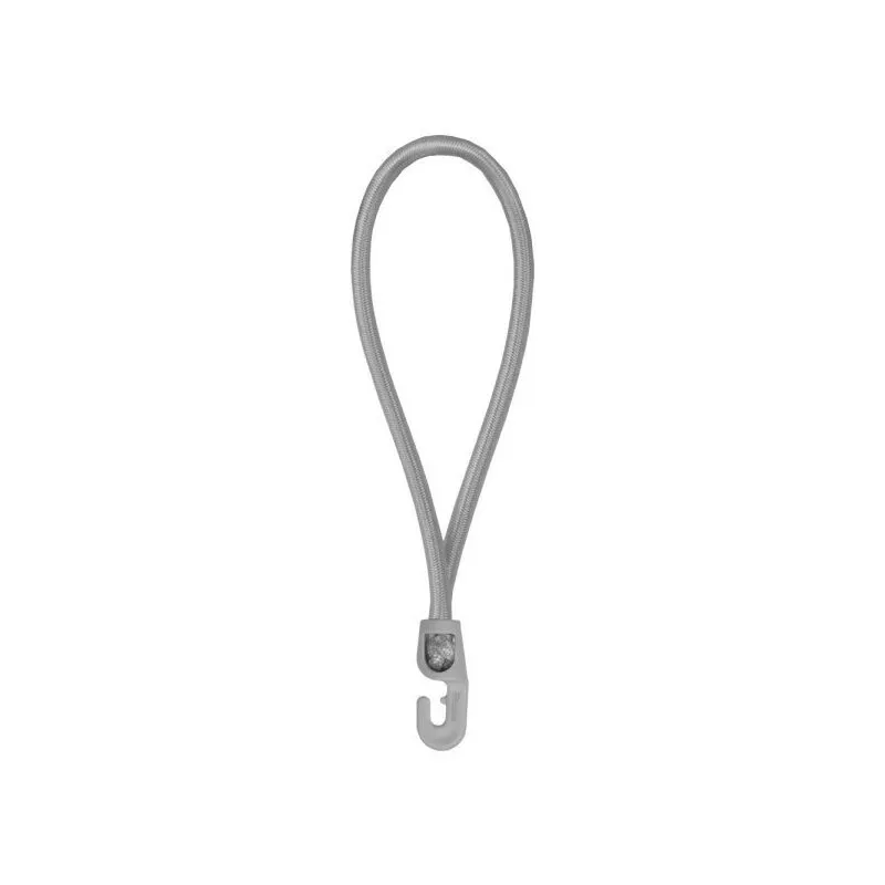 Lem Select - Tenditori ad anello elastico grigio 25 cm ø 4mm con 1 gancio in pvc (set di 25 pezzi)