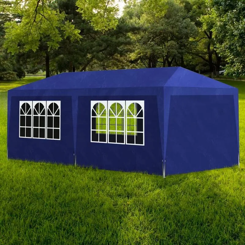 Tenda per Feste 3x6 m Blu Vidaxl 55636