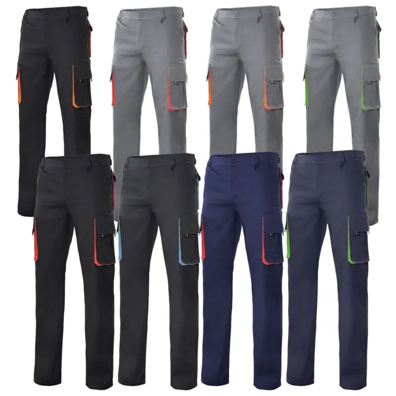 Pantaloni da lavoro Velilla 103004 - 44 (eu) - Blu/Arancione - Blu/Arancione